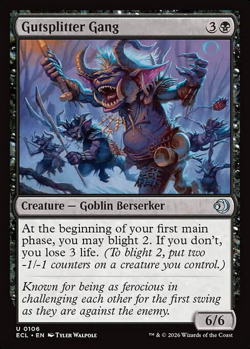 Lorwyn Eclipsed - 106 - Gutsplitter Gang - Uncommon