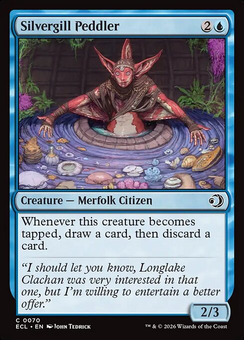 Lorwyn Eclipsed - 70 - Silvergill Peddler - Common