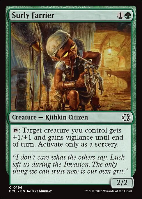 Lorwyn Eclipsed - 196 - Surly Farrier - Common