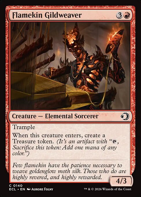 Lorwyn Eclipsed - 140 - Flamekin Gildweaver - Common