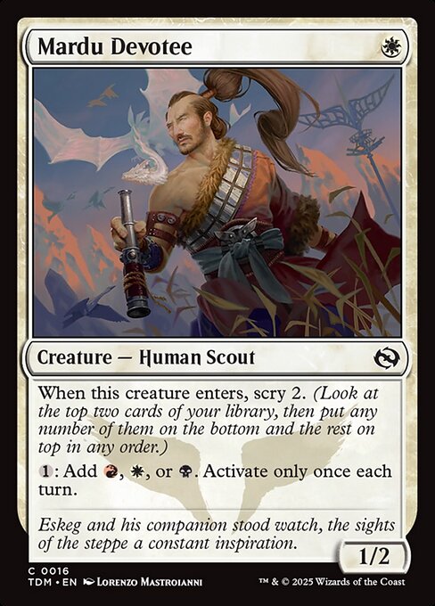 Tarkir: Dragonstorm - 16 - Mardu Devotee - Common