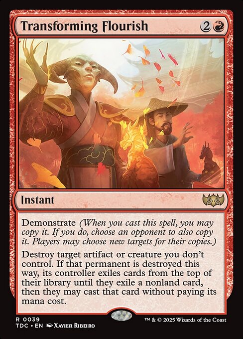 Tarkir: Dragonstorm Commander - 39 - Transforming Flourish - Rare