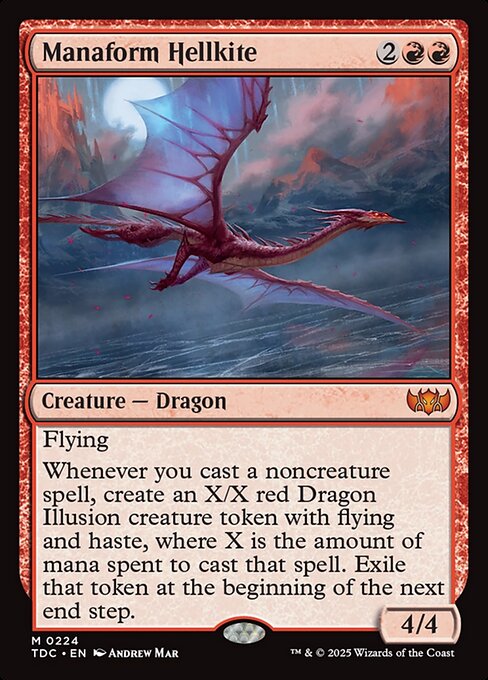 Tarkir: Dragonstorm Commander - 224 - Manaform Hellkite - Mythic