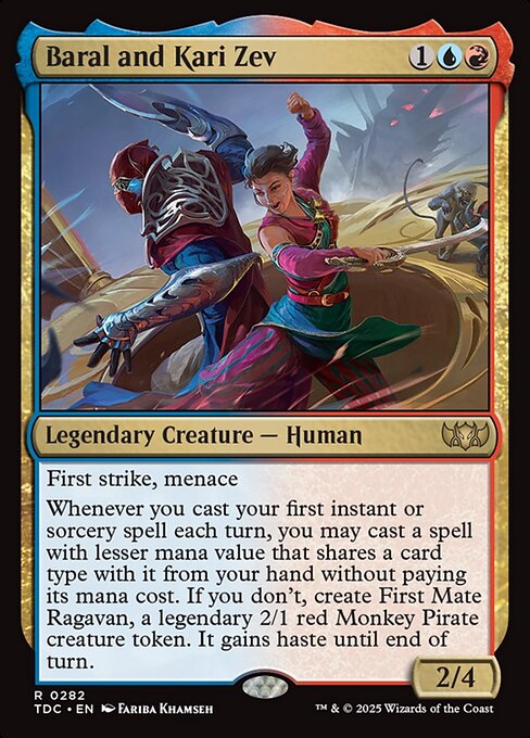 Tarkir: Dragonstorm Commander - 282 - Baral and Kari Zev - Rare