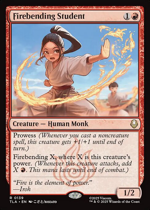 Avatar: The Last Airbender - 139 - Firebending Student - Rare