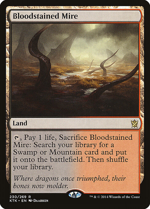 Khans of Tarkir - 230 - Bloodstained Mire - Rare
