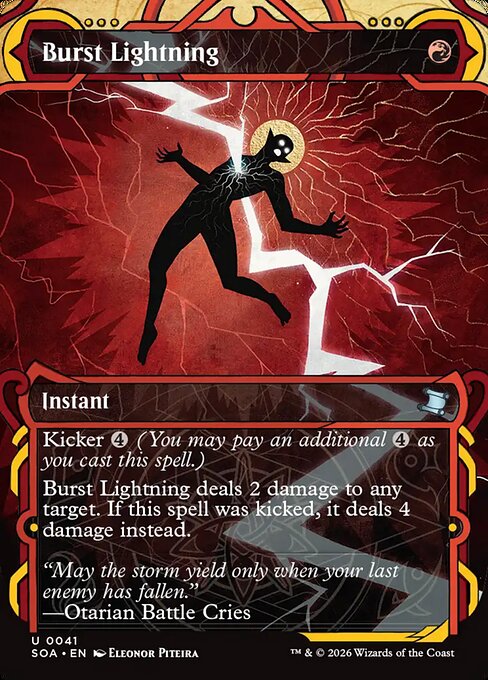Secrets of Strixhaven Mystical Archive - 41 - Burst Lightning - Uncommon