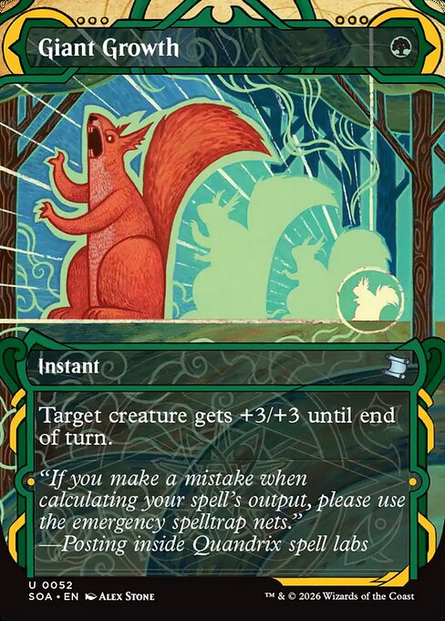 Secrets of Strixhaven Mystical Archive - 52 - Giant Growth - Uncommon