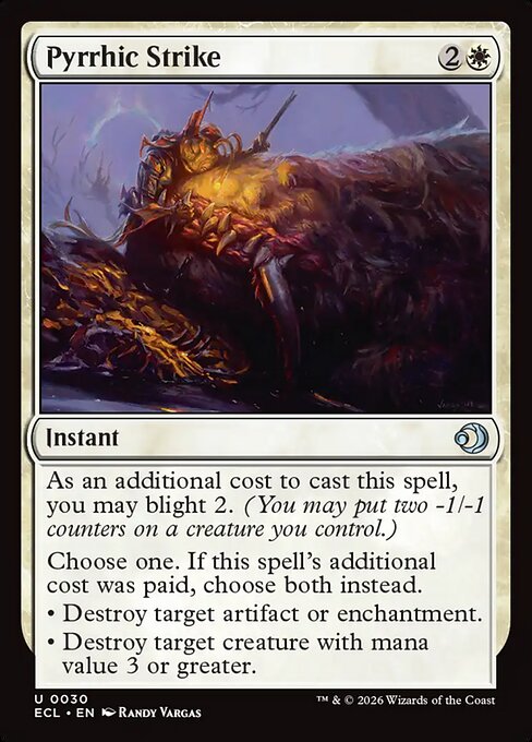 Lorwyn Eclipsed - 30 - Pyrrhic Strike - Uncommon