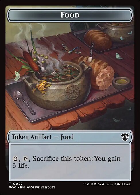 Secrets of Strixhaven Commander Tokens - 27 - Food - Common