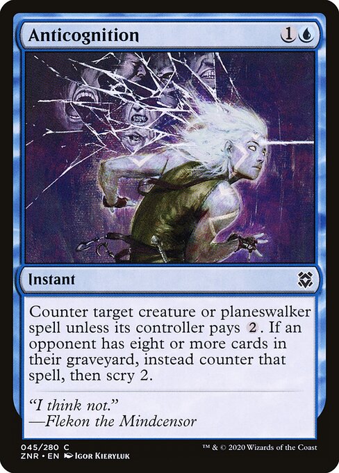 Zendikar Rising - 45 - Anticognition - Common
