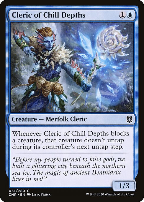 Zendikar Rising - 51 - Cleric of Chill Depths - Common