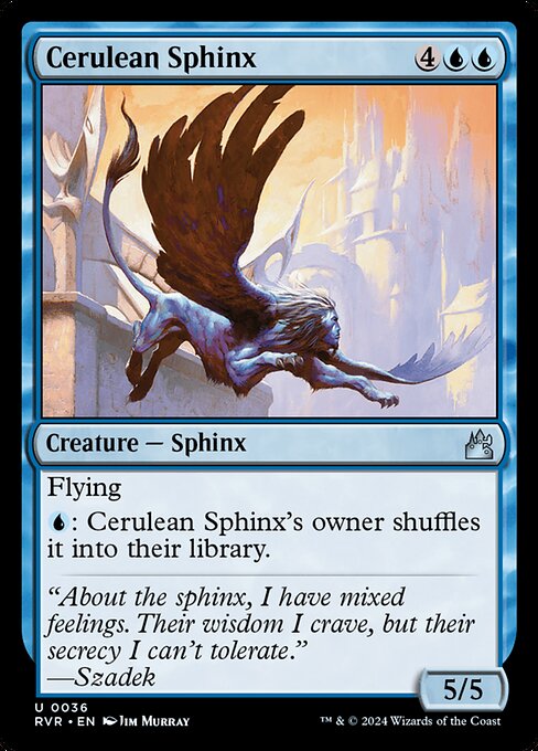 Ravnica Remastered - 36 - Cerulean Sphinx - Uncommon