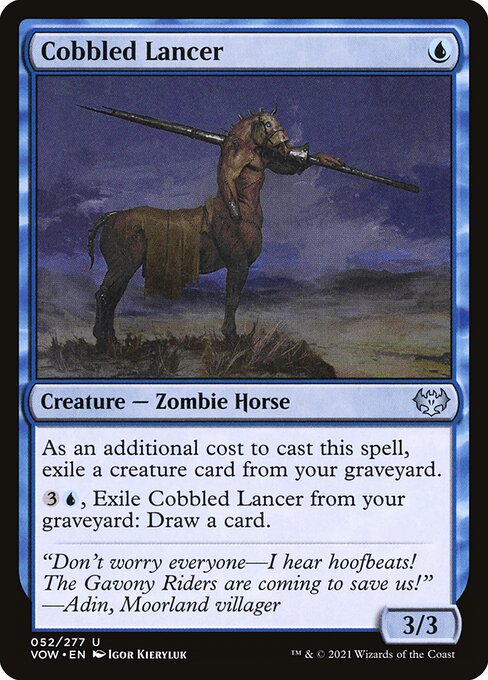 Innistrad: Crimson Vow - 52 - Cobbled Lancer - Uncommon