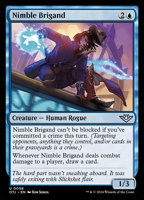 Outlaws of Thunder Junction - 58 - Nimble Brigand - Uncommon