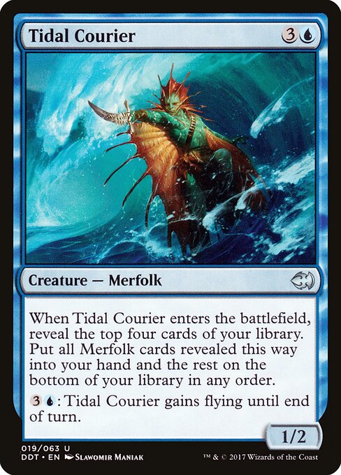 Duel Decks: Merfolk vs. Goblins - 19 - Tidal Courier - Uncommon