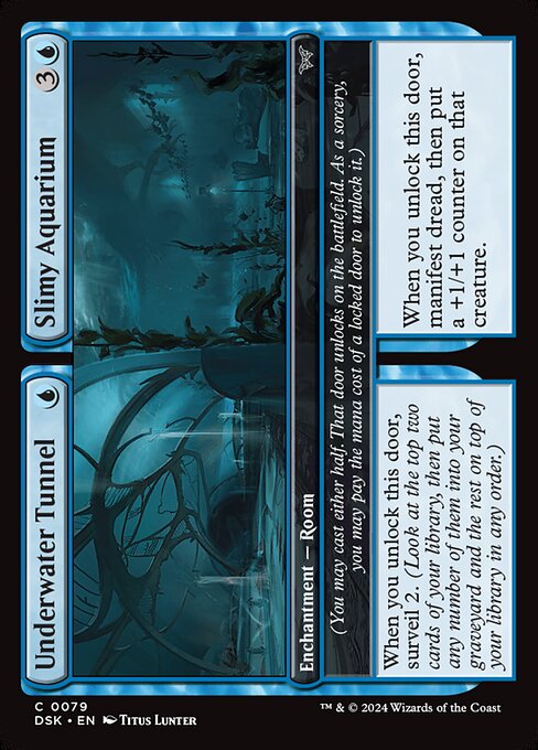 Duskmourn: House of Horror - 79 - Underwater Tunnel // Slimy Aquarium - Common