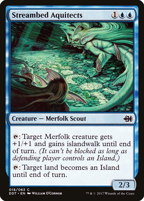 Duel Decks: Merfolk vs. Goblins - 18 - Streambed Aquitects - Common