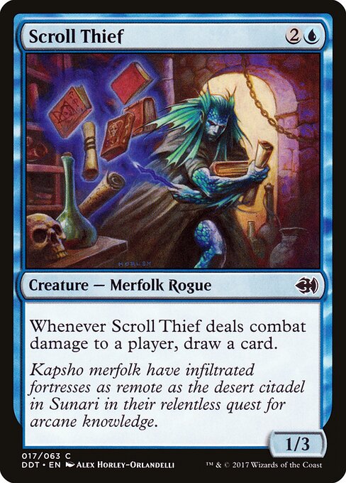 Duel Decks: Merfolk vs. Goblins - 17 - Scroll Thief - Common