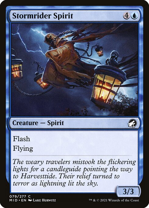 Innistrad: Midnight Hunt - 79 - Stormrider Spirit - Common
