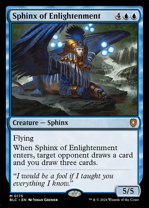 Bloomburrow Commander - 175 - Sphinx of Enlightenment - Mythic