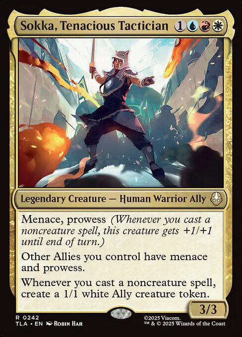 Avatar: The Last Airbender - 242 - Sokka, Tenacious Tactician - Rare
