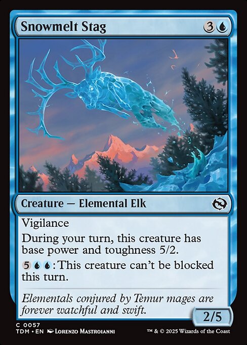 Tarkir: Dragonstorm - 57 - Snowmelt Stag - Common