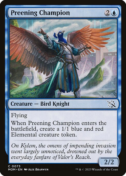 March of the Machine - 73 - Preening Champion - Common
