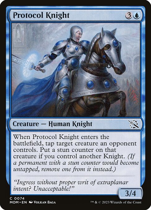 March of the Machine - 74 - Protocol Knight - Common