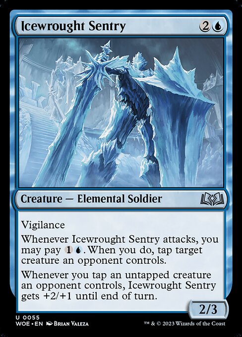 Wilds of Eldraine - 55 - Icewrought Sentry - Uncommon