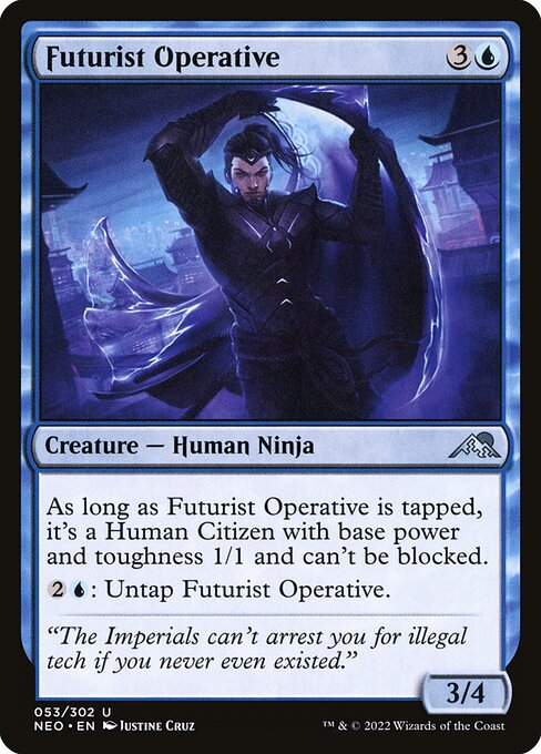 Kamigawa: Neon Dynasty - 53 - Futurist Operative - Uncommon
