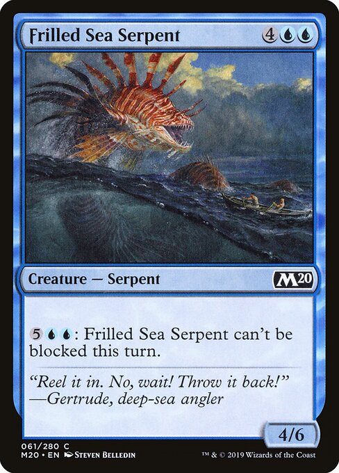 Core Set 2020 - 61 - Frilled Sea Serpent - Common