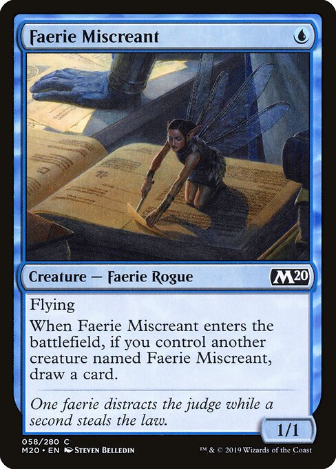 Core Set 2020 - 58 - Faerie Miscreant - Common