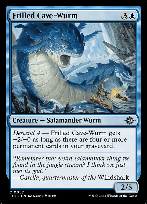The Lost Caverns of Ixalan - 57 - Frilled Cave-Wurm - Common