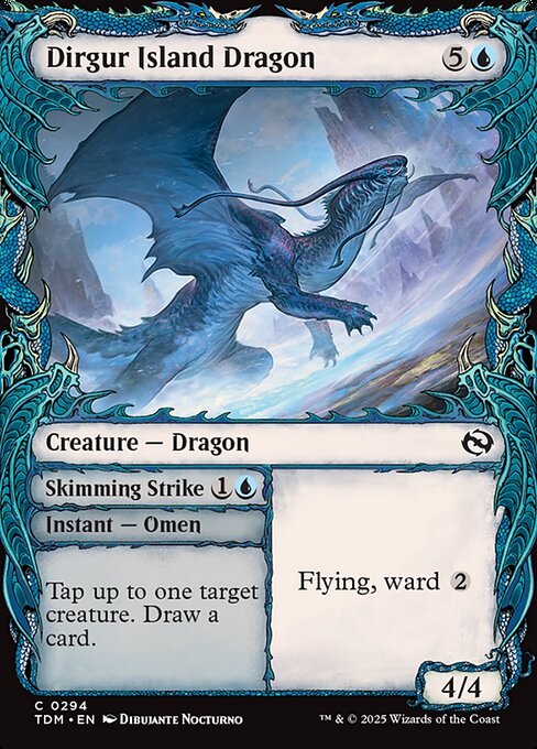 Tarkir: Dragonstorm - 294 - Dirgur Island Dragon // Skimming Strike - Common