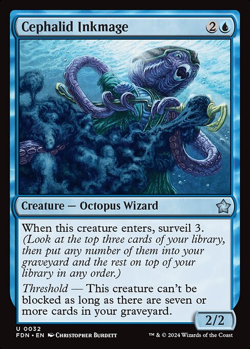 Foundations - 32 - Cephalid Inkmage - Uncommon