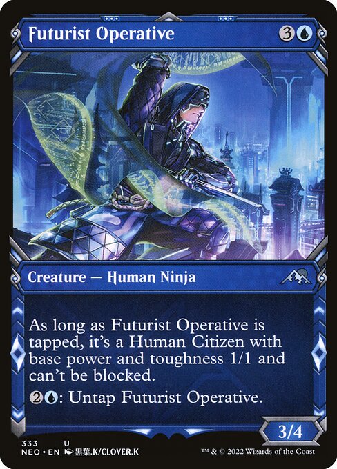 Kamigawa: Neon Dynasty - 333 - Futurist Operative - Uncommon