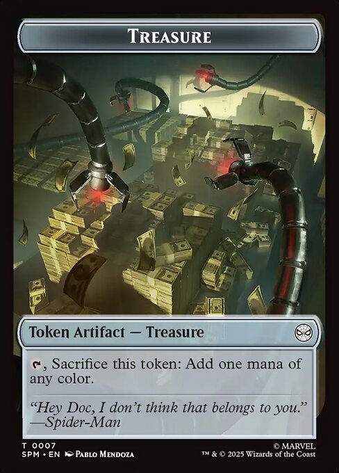 Marvel's Spider-Man Tokens - 7 - Treasure - Common - Foil