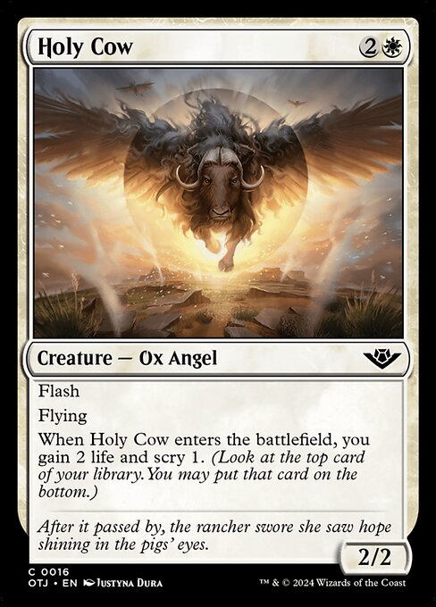 Outlaws of Thunder Junction - 16 - Holy Cow - Common