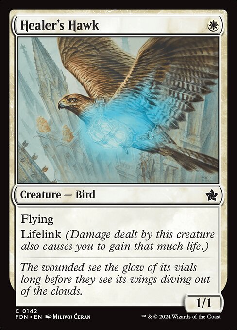 Foundations - 142 - Healer's Hawk - Common