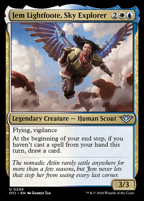 Outlaws of Thunder Junction - 209 - Jem Lightfoote, Sky Explorer - Uncommon