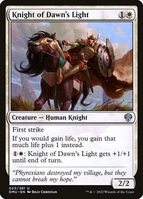 Dominaria United - 23 - Knight of Dawn's Light - Uncommon