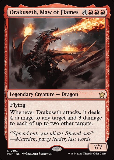 Foundations - 193 - Drakuseth, Maw of Flames - Rare