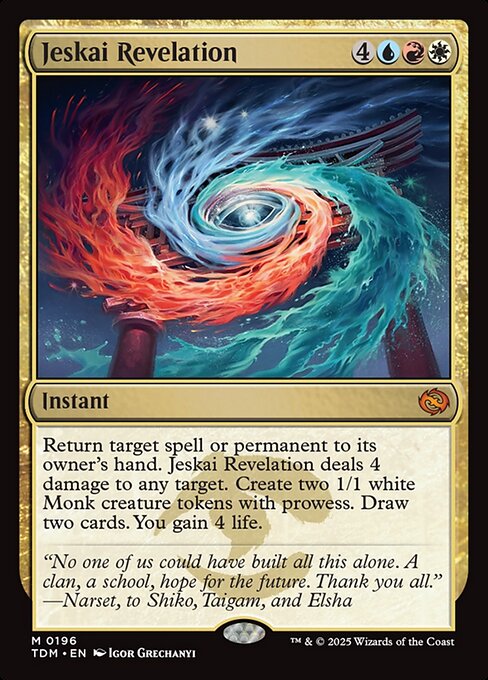 Tarkir: Dragonstorm - 196 - Jeskai Revelation - Mythic