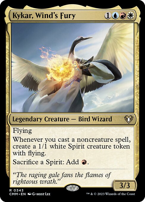 Commander Masters - 343 - Kykar, Wind's Fury - Rare