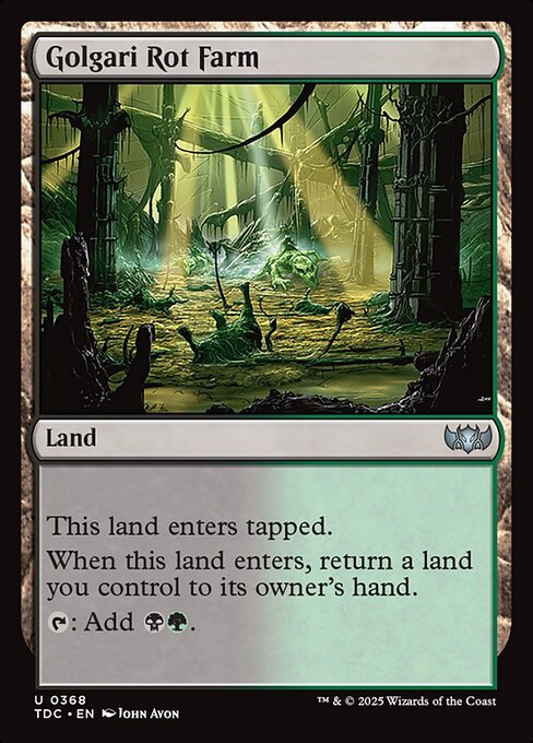 Tarkir: Dragonstorm Commander - 368 - Golgari Rot Farm - Uncommon