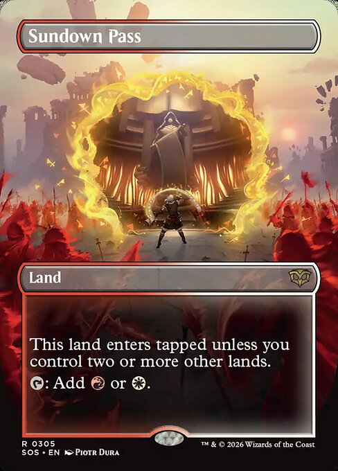 Secrets of Strixhaven - 305 - Sundown Pass - Rare - Surge Foil