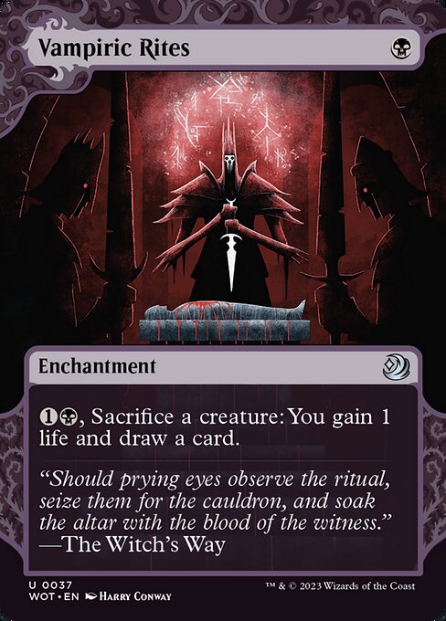 Wilds of Eldraine: Enchanting Tales - 37 - Vampiric Rites - Uncommon