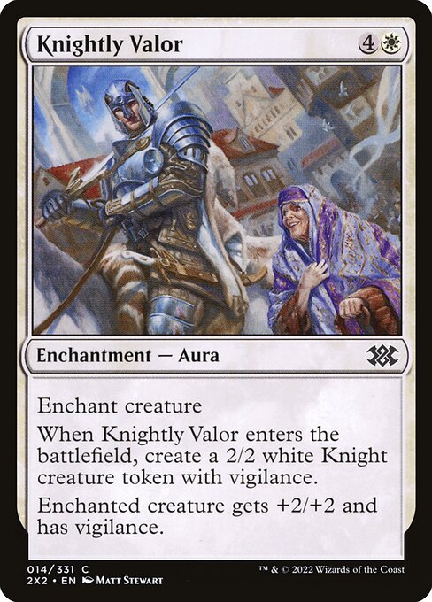 Double Masters 2022 - 14 - Knightly Valor - Common