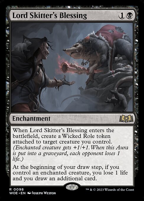 Wilds of Eldraine - 98 - Lord Skitter's Blessing - Rare